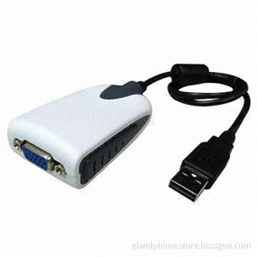 USB3.0 to VGA Multi-display Adapter, Supports Maximum Resolution Up 2,048x1,152px High Resolution